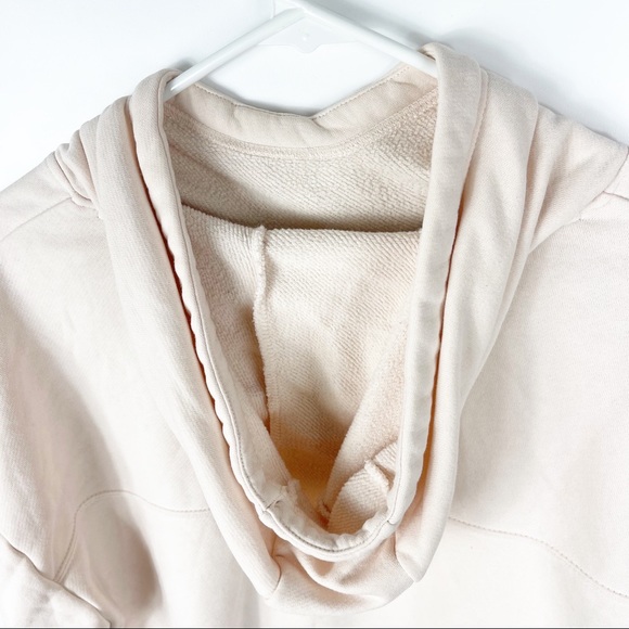 Nike Light Pink Logo Cropped Hooded Sweater Womens Size Small - Picture 6 of 7